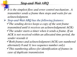 ARQ Protocols in Computer Networks | PDF | Transmission Control ...