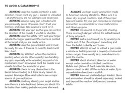 TO AVOID A CATASTROPHE
ALWAYS keep the muzzle pointed in a safe 
direction. Never point any gun – loaded or unloaded 
– at an