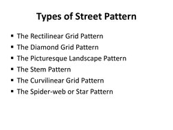 Real Urban Pattern Types Types of Urban Street Patterns Explained | PDF | Traffic | Highway