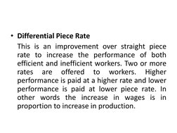 Overview of Wage Payment Methods | PDF | Piece Work | Wage
