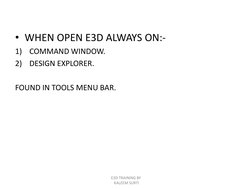 Aveva E3D Training Overview | PDF | Icon (Computing) | Hvac