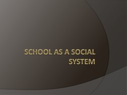 School as a Social System Explained | PDF | System | Resource