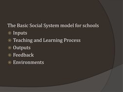School as a Social System Explained | PDF | System | Resource
