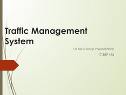 UML Diagrams for Traffic Management System | PDF | Conceptual Model ...