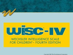 Copyright 2003 The Psychological Corporation
