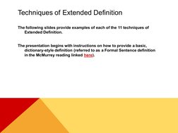 Techniques of Extended Definition | PDF | Arbitration | Definition