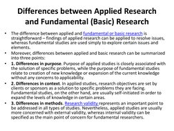 Differences Between Action and Applied Research | PDF | Action Research ...