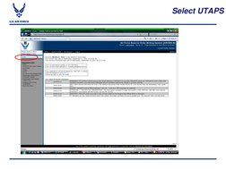 UTAPS Web Guide for Air Force Reserve | PDF | Information Technology ...