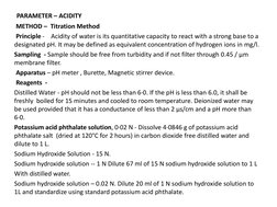 Water Analysis SOP: Titration Methods | PDF | Titration | Chemistry