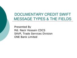 Letter Credit Swift Message Types & The Fields | PDF | Payments ...