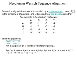 Needleman-Wunsch Algorithm Overview | PDF | Sequence Alignment ...