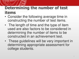 Guidelines for Constructing Test Items | PDF | Multiple Choice ...