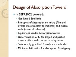 Absorption Tower Design Principles | PDF | Gases | Fluid Dynamics