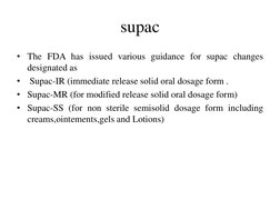 Fda Supac Guidelines.pdf SUPAC Guidelines for Scale-Up Changes | PDF | Food And Drug ...