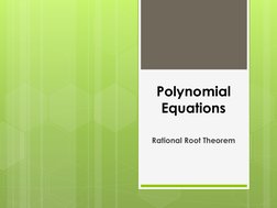 M10 Rational Root Theorem | PDF | Factorization | Equations