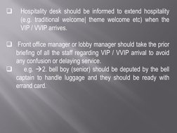 Vip Visitors Checklist VIP and VVIP Guest Handling Procedures | PDF | Business