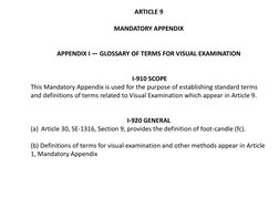 Translucent Visual Testing Asme ASME Sec V Article 9: Visual Examination | PDF | Lighting | Visual Acuity