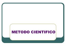 METODO CIENTIFICO
