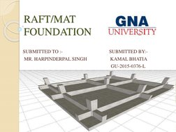 RAFT/MAT
FOUNDATION
SUBMITTED TO :-
SUBMITTED BY:-
MR. HARPINDERPAL SINGH                   KAMAL BHATIA
GU-2015-0376-L
