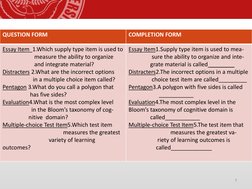 Understanding Supply Type Test Items | PDF | Multiple Choice ...