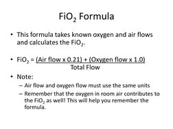 Estimating Fio2 FiO2 Calculation and Flow Rate Guide | PDF | Oxygen | Flow Measurement