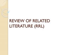 Understanding Review of Related Literature | PDF | Systematic Review ...