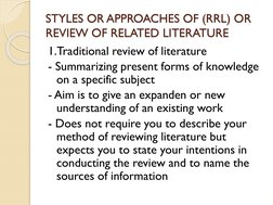 How To Get Rrl Understanding Review of Related Literature | PDF | Systematic Review ...