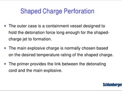 Perforating Charge Perforating Systems and Techniques Overview | PDF