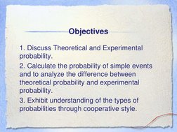 Experimental vs Theoretical Probability | PDF