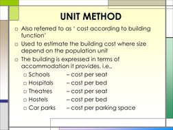 Construction Cost Estimation Methods | PDF | Technology & Engineering