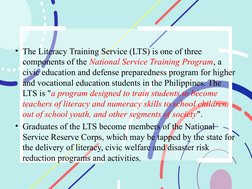 Lts Program Understanding Literacy Training Service (LTS) | PDF | Literacy ...