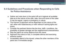 Service Routine For Police Patrol Procedures and Guidelines | PDF | Patrol | Police