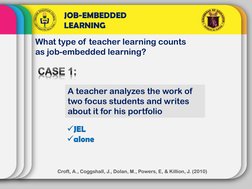Job-Embedded Learning for Teachers | PDF | Mentorship | Teachers