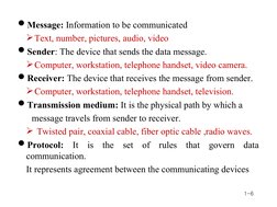 Computer Data Conversation Introduction to Data Communication | PDF | Network Topology | Computer ...