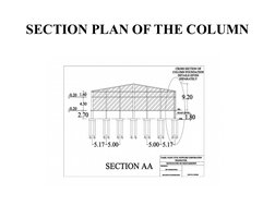 SECTION PLAN OF THE COLUMN
