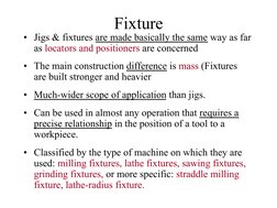 Fixture Design and Clamping Methods | PDF | Machining | Tools