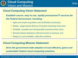 Federal Cloud Computing Strategy Document | PDF | Cloud Computing ...