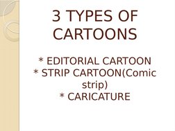 Cartoon Type Types History and Types of Cartoons | PDF | Art | History
