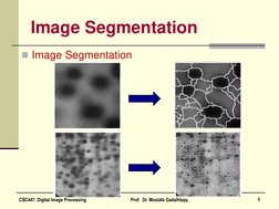 Image Segmentation 
Image Segmentation 
 
5 
CSC447: Digital Image Processing 
 
Prof.  Dr. Mostafa GadalHaqq.  
