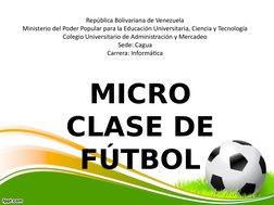 República Bolivariana de Venezuela
Ministerio del Poder Popular para la Educación Universitaria, Ciencia y Tecnología
Colegio