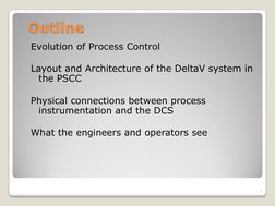 Delta V Process Control DeltaV Process Control Overview | PDF | Manufactured Goods | Electrical ...
