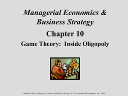 Michael R. Baye,  Managerial Economics and Business Strategy, 4e. ©The McGraw-Hill Companies,  Inc. , 2002
Managerial Econom