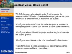 Manual de VBScript para WinCC v6.x | PDF | Lenguaje de escritura ...