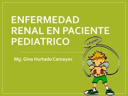 ENFERMEDAD 
RENAL EN PACIENTE 
PEDIATRICO
Mg. Gina Hurtado Camayoc
