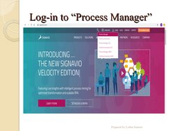 Log-in to “Process Manager”
Log-in to “Process Manager”
Prepared by Lobna Sameer
