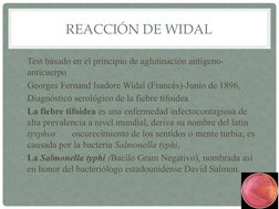 George Fernand Widal Reacción de Widal: Diagnóstico y Limitaciones | PDF | Salmonela | Antígeno