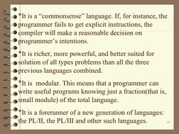 PL/I Programming Language Overview | PDF | Subroutine | Parameter ...