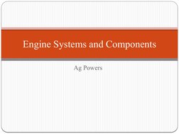 Engine Systems and Components Overview | PDF | Internal Combustion ...
