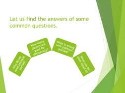 Let us find the answers of some 
common questions.
