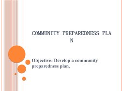 Community Disaster Preparedness Plan | PDF | Emergency Management | Hazards